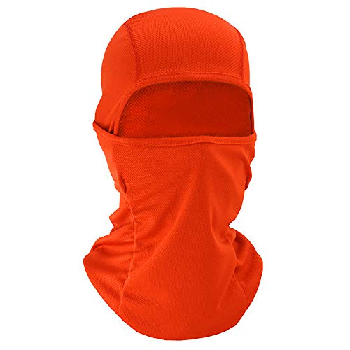 TOPTIE Cagoule Respirante, Cagoule de Refroidissement en Maille à Couverture Complète pour Hommes Femmes Cyclisme Doublure de Casque de Moto