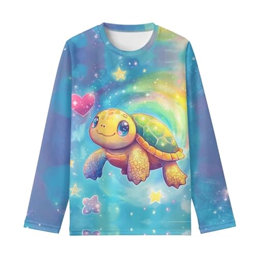 Image of Girls Long Sleeve Shirts Casual Crewneck Soft T-shirts for Girls 3-16 Years Old