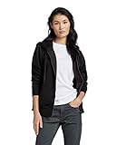 Kapuze mit Kordelzug G-STAR RAW Damen Premium Core 2.0 Hooded Zip Through Sweater, Schwarz (dk black D21256-C235-6484), M