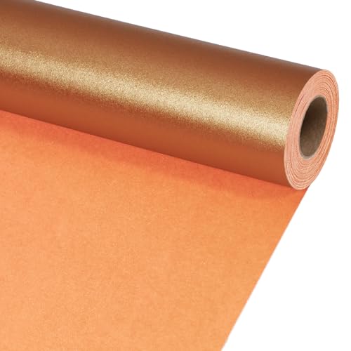 LaRibbons Copper Wrapping Paper, Mini Roll-17 Inch...