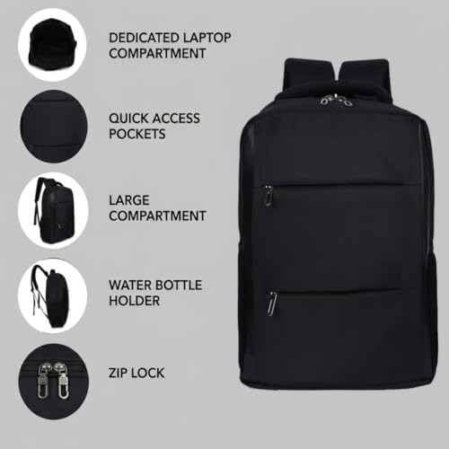 Image of Giftana 8 in 1 Backpack and Collar Tshirt with Personalized Diary & Pen, Keychain, Coffee Mug 400ml, Mobile Stand, Bottle 500ml Gift Set for Men, Employee Welcome Kit, Corporate Gift for Employees (S)
