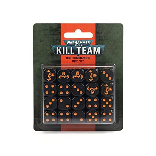 Warhammer 40,000: Kill Team Ork Kommandos Dice Set