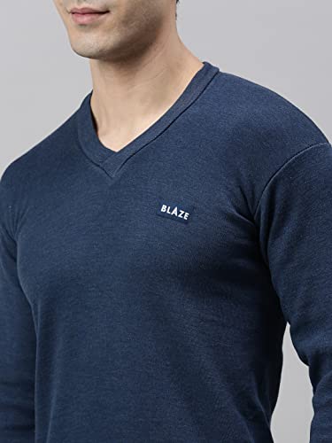 Image of Blaze Men's V Neck Full Sleeves Premium Thermal Top
