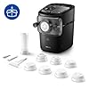 Philips Serie 7000 Macchina per la Pasta - Tecnologia ProExtrude, Pesatura Automatica, 8 Trafile, Impasto Perfetto, Facile da Pulire, Fino a 8 Porzioni, Nero (HR2665/93)