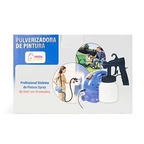 Pistola pintura pulverizadora com compressor de tinta Mega Compras (220)