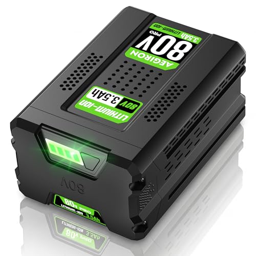 Aegiron Replacement for Greenworks 80V Battery 3500mAh Compatible with Greenworks Pro 80V 75+ Power Tool Replace for 80 Volt Greenworks Battery GBA80200 GBA80250 GBA80400 GBA80500 GCH8040 2502202