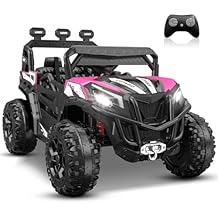 ANPABO 24V Ride on Toys for Big Kids w/Remote Control, 4X75W Motors, Max 4.5MPH, 4WD/2WD Switchable, 4 Shock Absorbers, 19"