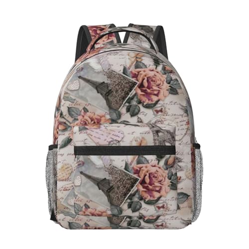 Bolsa de trabajo espaciosa Flower Paris que elimina el dolor de espalda
