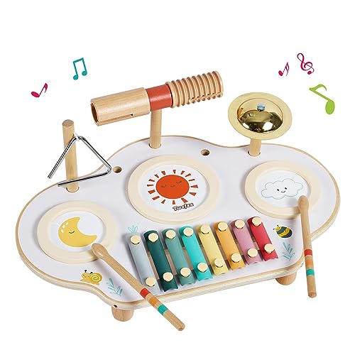 Twefex Kids Drum Set - 9 in 1 Baby Drum ...
