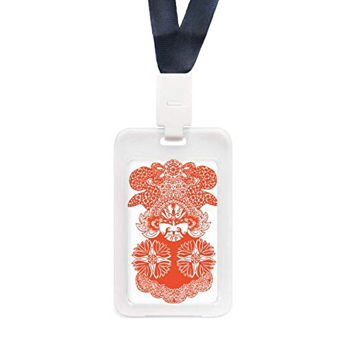 Masque Opéra de Pékin rouge étui de protection transparent anti-rayures carte