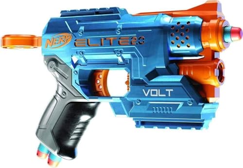 Hasbro Nerf 2.0 Volt SD-1, Blaster de Juguete con 6 Dardos, Láser Integrado, Rieles Tácticos para Accesorios, Regalos de Cumpleaños para Niños y Niñas de 8 Años o Más