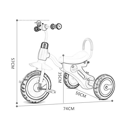 GYF Geschenk von dort Spielzeug Musik Baby Baby Fahrrad Kindergarten Kinderdreirad 2 bis 6-jährige Baby Roller Walker… – Bild 7