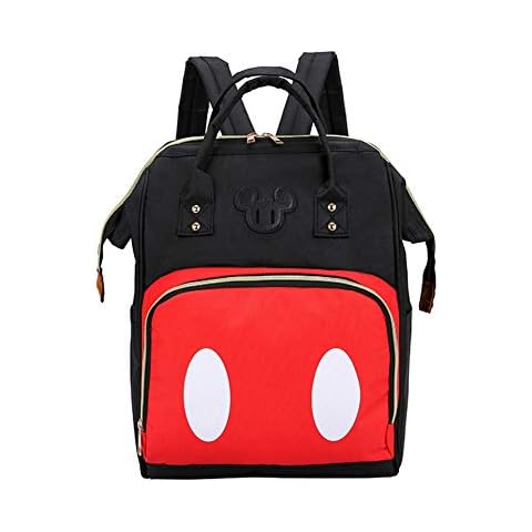 Exttlliy Baby Diaper Bag Backpack, Large Capacity Waterproof Multi-Function Fashion Polka Dots Travel Bag Pack, Nursing Bag(B) Cover
