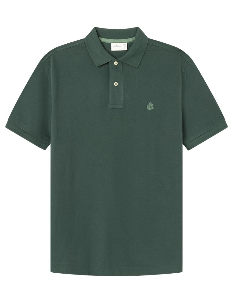 SPRINGFIELD Men's 5ic-Polo Bas Reg T9 V, Forest Green, S