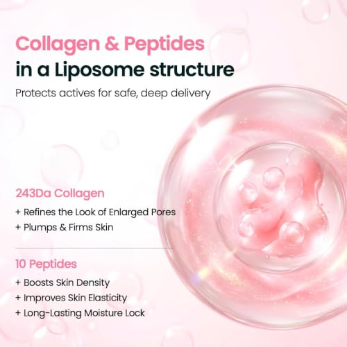 Image of BIODANCE Collagen Peptide Lipsome Bubble Booster, Micro-Bubble Foam Essence for Elasticity and Plumping, Hydration & Skin Prep Boost, Korean Skin Care | 3.21 fl.oz