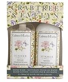 Crabtree & Evelyn Summer Hill Hand Wash and Hand Lotion 2-Pack Set