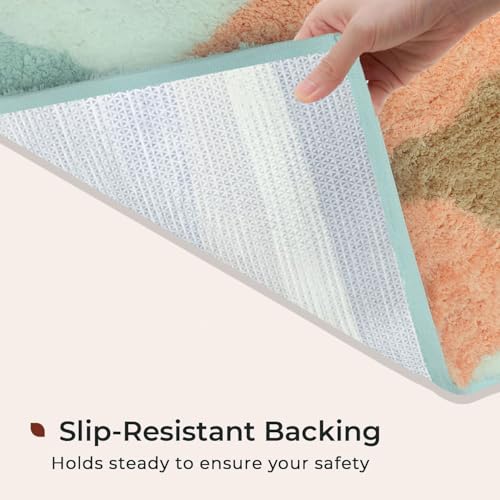 Image of Luxe Home Super Soft Canada Diamond Bath Mat Non-Slip Machine Washable Bathroom Mat for Home, Bedroom and Living Room (40x60 cm) - Pack of 1