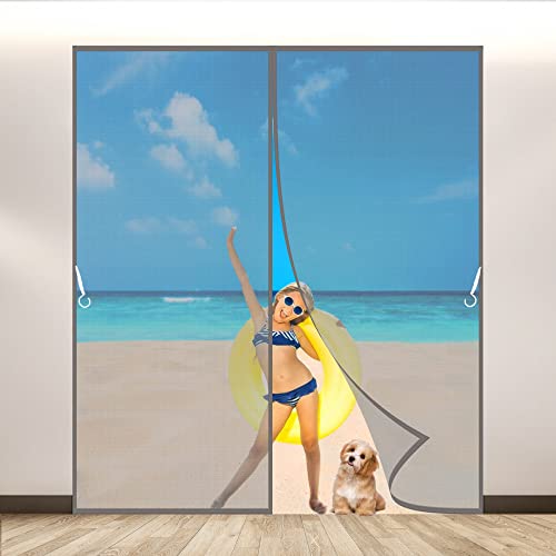 LZHBD Fliegengitter Tür, 95x250 cm Magnetvorhang Doppeltür Mückenschutz,...