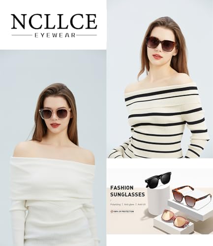 Retro Oversized Square Polarized Sunglasses for Women Classic Vintage UV4002