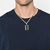 GAVU Men's Stainless Steel Necklace, Tag Necklace for Men 60cm #1