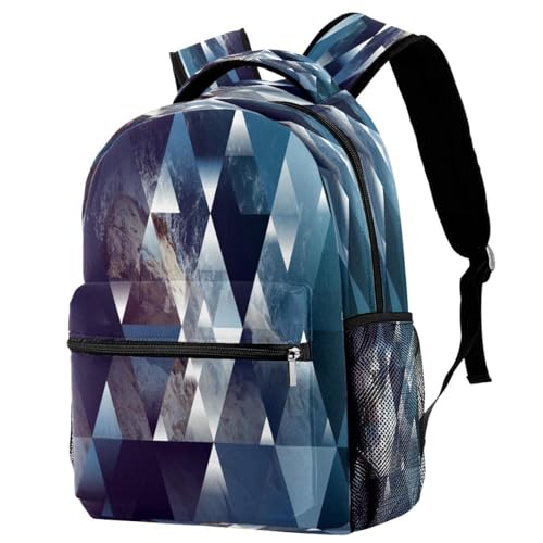 Sac à dos motif artistique multicolore 29.4x20x40cm pour un look urbain unique