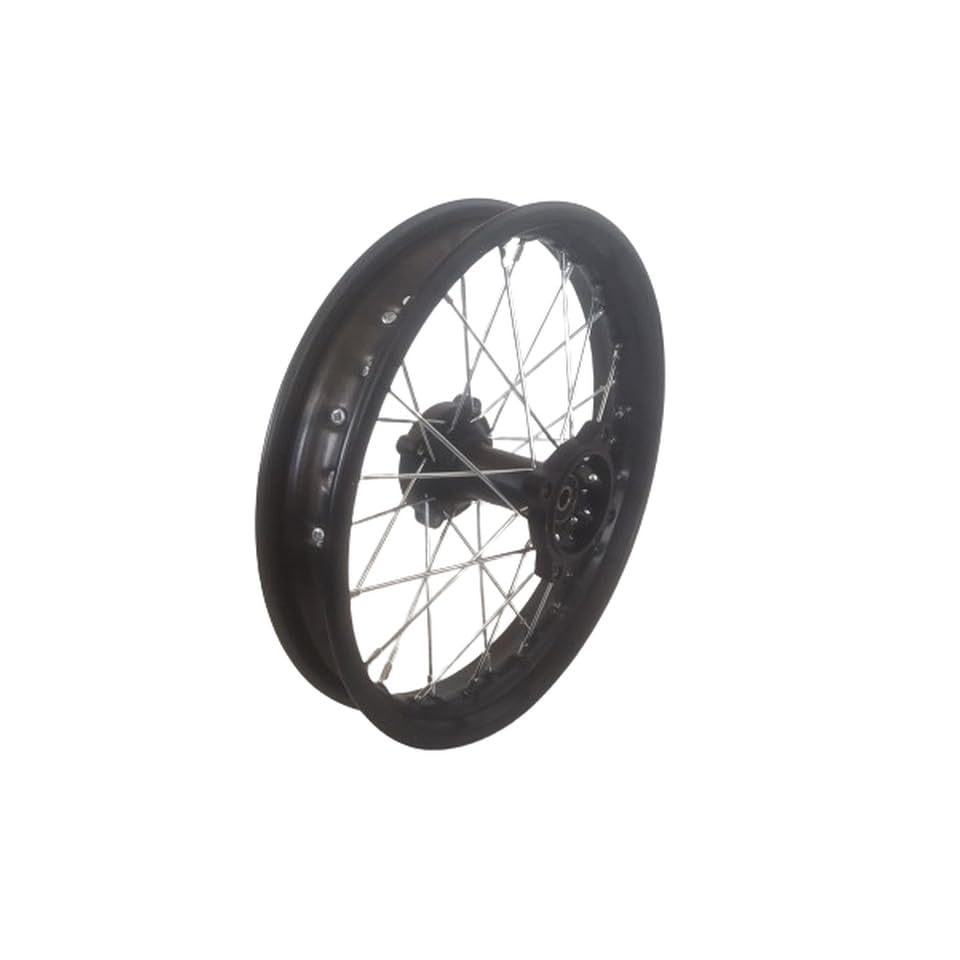 Dirtbike Stahlfelge Pitbike Rad Ersatzfelge 1,85 x 14 Zoll hinten 15 mm Achse