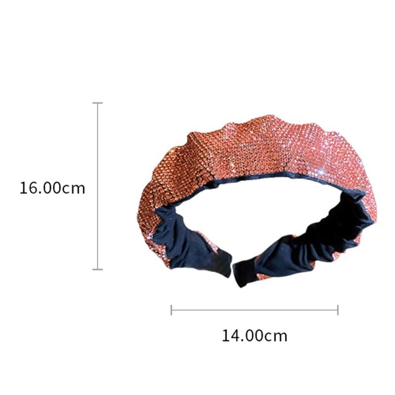 Bandeau plissé large JFDBGU pour coiffure artistique rapide sans douleur accessoire cheveux