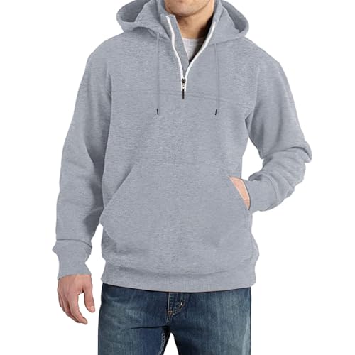 Hoodies for Men Tactical Military Hoodie Mock Turtleneck Windproof Thermal Sweatshirt with Pocket 1/4 Zip Pullover Top4