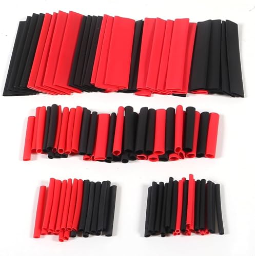 127PCS Schrumpfschlauch 2:1 Draht Kabel Sortiment Wrap Wasserdichte Elektrische Isolierung Rohr Kit