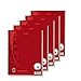 Produktbild 5x Collegeblock / Din A4 / Spirablock / kariert / extra Starkes 90g/m² Papier