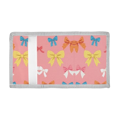 ALAZA Kids Wallets for Boys Girls Toddler Trifold Wallet Children Small Colorful Bow with Zipper Coin Pocket2