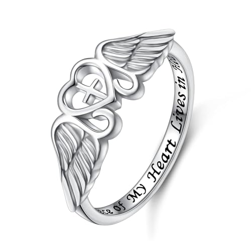 FLYOW S925 �X�^�[�����O�V���o�[ A Piece of My Heart Lives in Heaven �V�g�̗� �����O �����p �W���G���[ ���ꂳ�� �������� ���΂������ ���΂������ �� ���q �r�� �������A���M�t�g, �X�^�[�����O�V���o