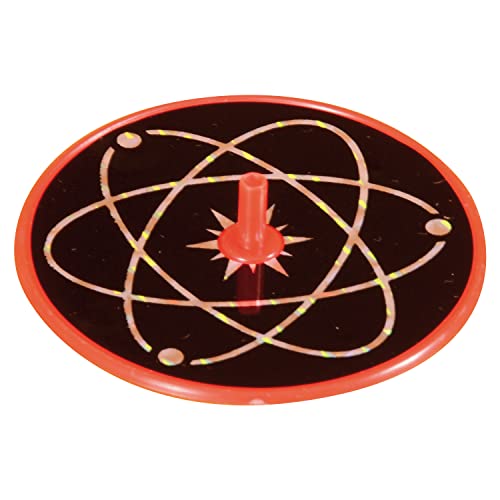 EDUPLAY 120642 Laser Kreisel, Ø 7,5 x 2 cm, Mehrfarbig (Modell zufällig, 12er Pack)