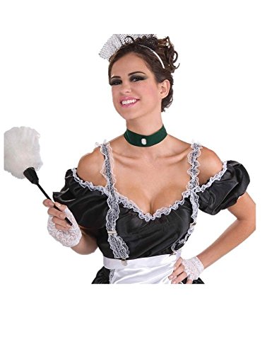 Forum Novelties 66140 French Maid Lace Suspenders, Multicolor, As Shown, One Size