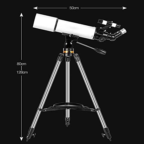 Telescopio astronómico refractor 80 mm con trípode ajustable miniatura 3