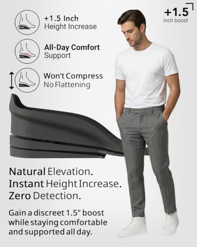 Plantillas ortopédicas para hombre con aumento de altura 4 cm miniatura 2
