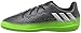 adidas Performance Kids' Messi 16.3 Indoor Soccer Shoe (Little Kid/Big Kid), Dark Grey/Metallic Silver/Neon Green, 2.5 M US Little Kid
