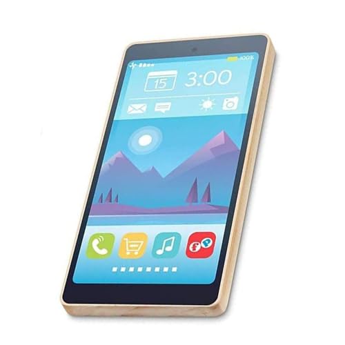 Replacement Part for Fisher-Price On-The-Go Wallet Playset GGT58 - Replacement Pretend Wooden Smartphone