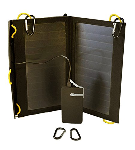 SolarGoPack Flair II - 2 Panel, Portable, and Folding 13 Watt Solar Power Charging Panel, Charges Cellular Smartphones and Mobile Electronic Devices