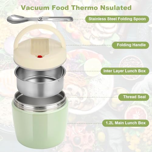Thermoisolant boîte pour manger chaud au bureau sans micro-ondes