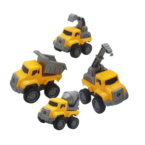 SUPVOX Juguetes Construcción Minicamión Coche Pequeño Remolque Fricción 4 Tipos