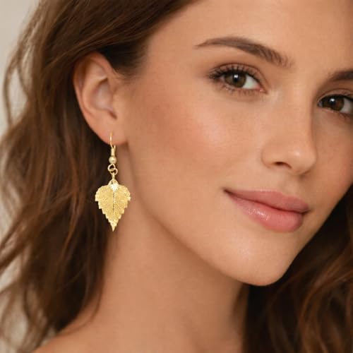 Image of 24K Gold Dipped Dangle Earrings