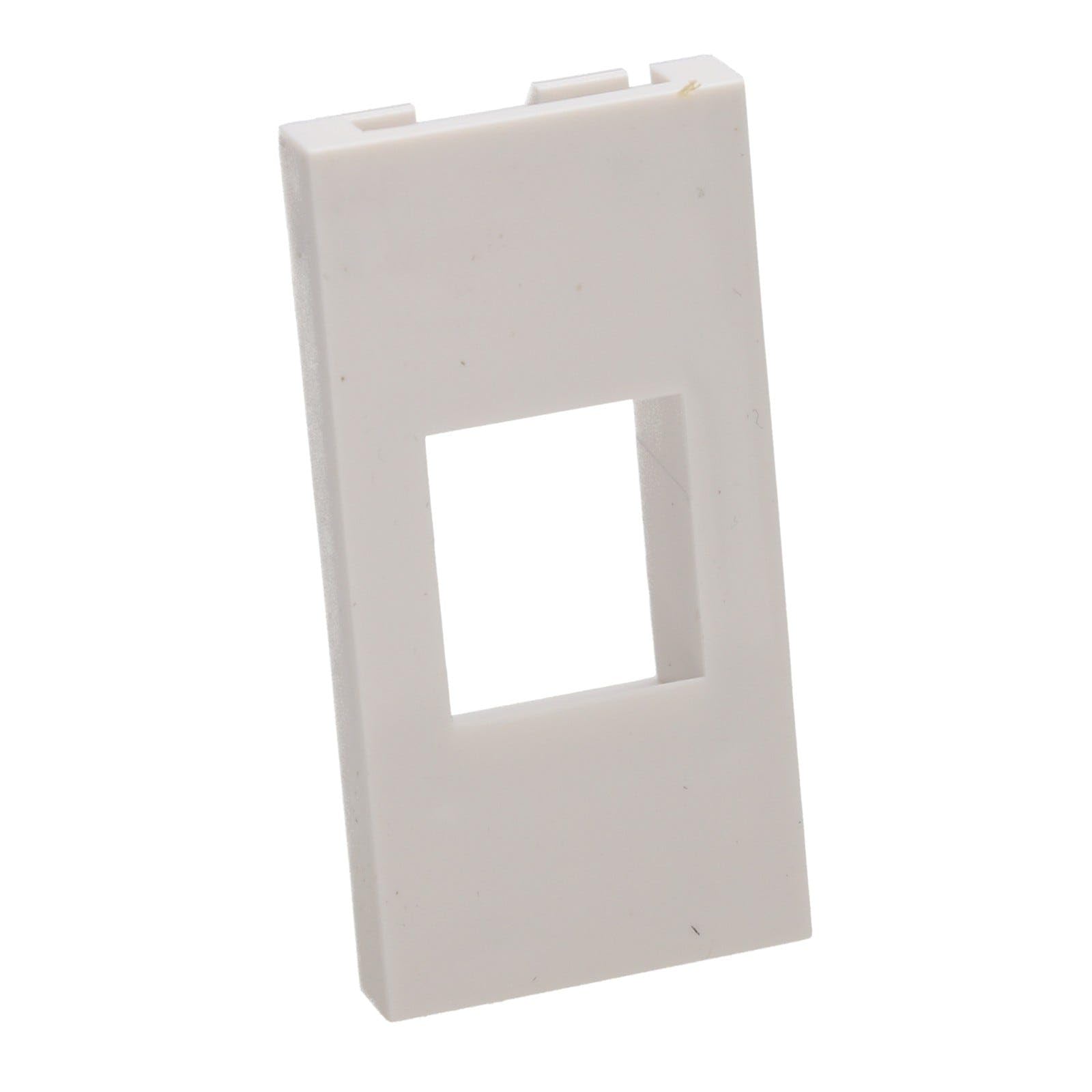 Aura Euro Module to 1x Keystone Module Converter for Unshuttered FacePlate White