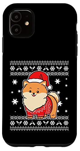 iPhone 11 Pomeranian Ugly Christmas Sweater Case