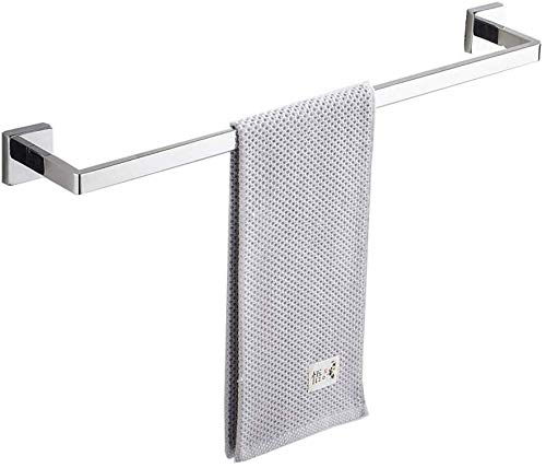 MEFOOGE Stainless Steel Chrome Towel Rack Towel Rack Towel Rack Rail Rust Proof Wall Towel Rack Silver 60cm(Silver)