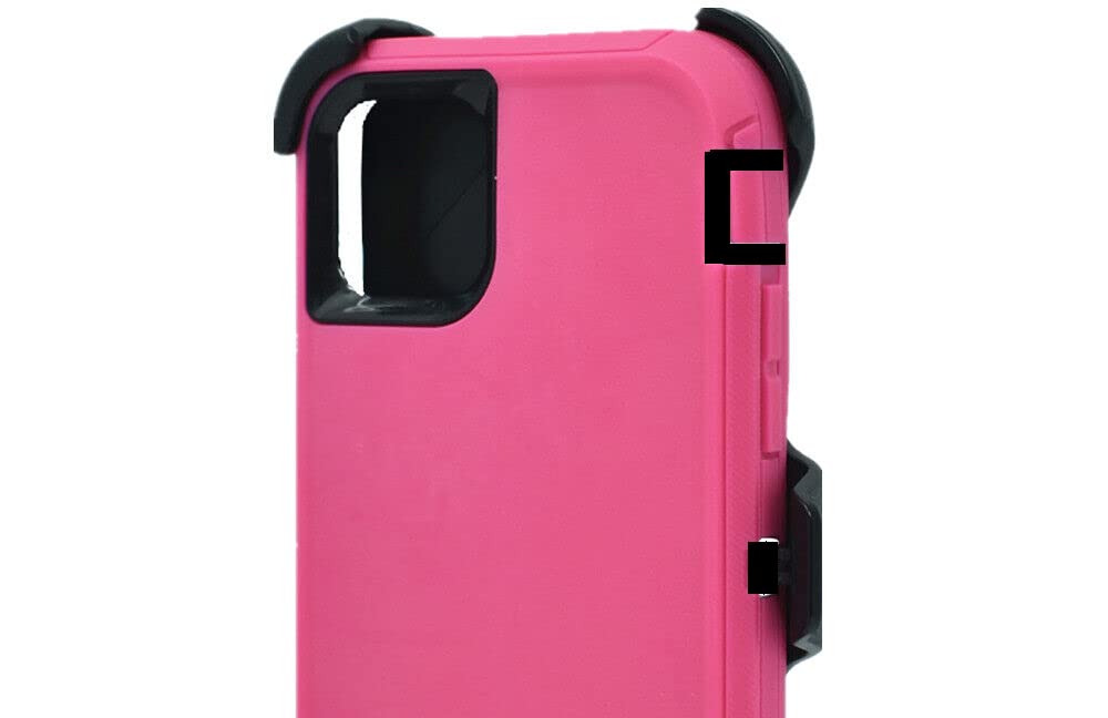 Case for iPhone 12 Pro Max, Heavy Duty Protective Phone Case, Full Body Protection Shockproof/Drop Proof Rugged Tough Cover iPhone 12 Pro Max Pink Black