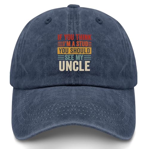 Image of YFKFYTG Pasted-20250827-161459 Hat for Men Funny Dad Hat Funny Gifts Navy Blue