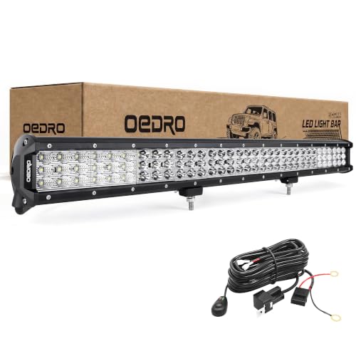 Image of OEDRO 34 Inch LED Light Bar Tri-Row Spot Flood Combo with Wiring Harness