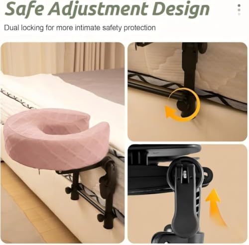 Image of Massage Headrest for Bed, Head Holder & Face Cradle with Face Down Pillow