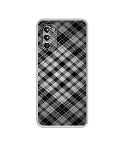 Image of Black Stripes Pattern Design Printed Silicon Soft TPU Back Case Cover for Motorola Moto G52 4G / Moto G82 5G